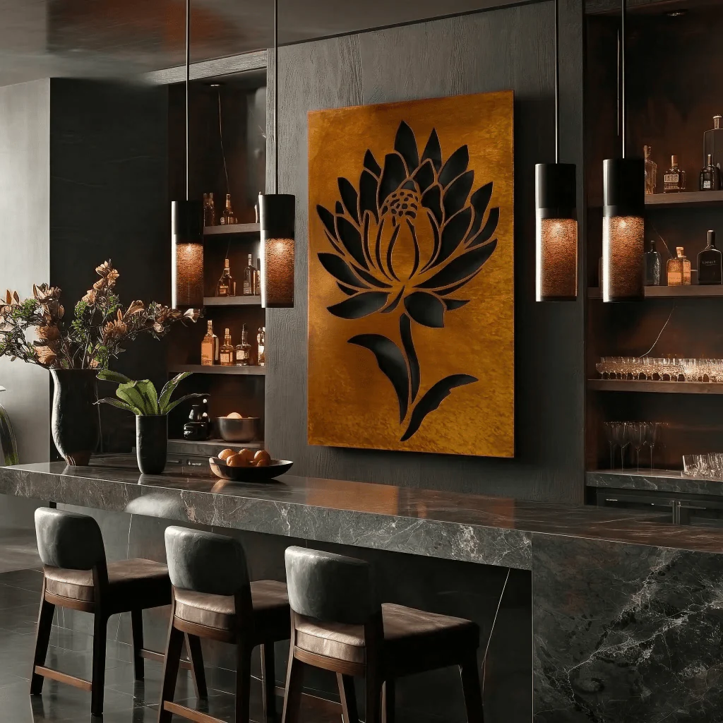 The Montana Bitterroot - Metal Wall Art - Oxide