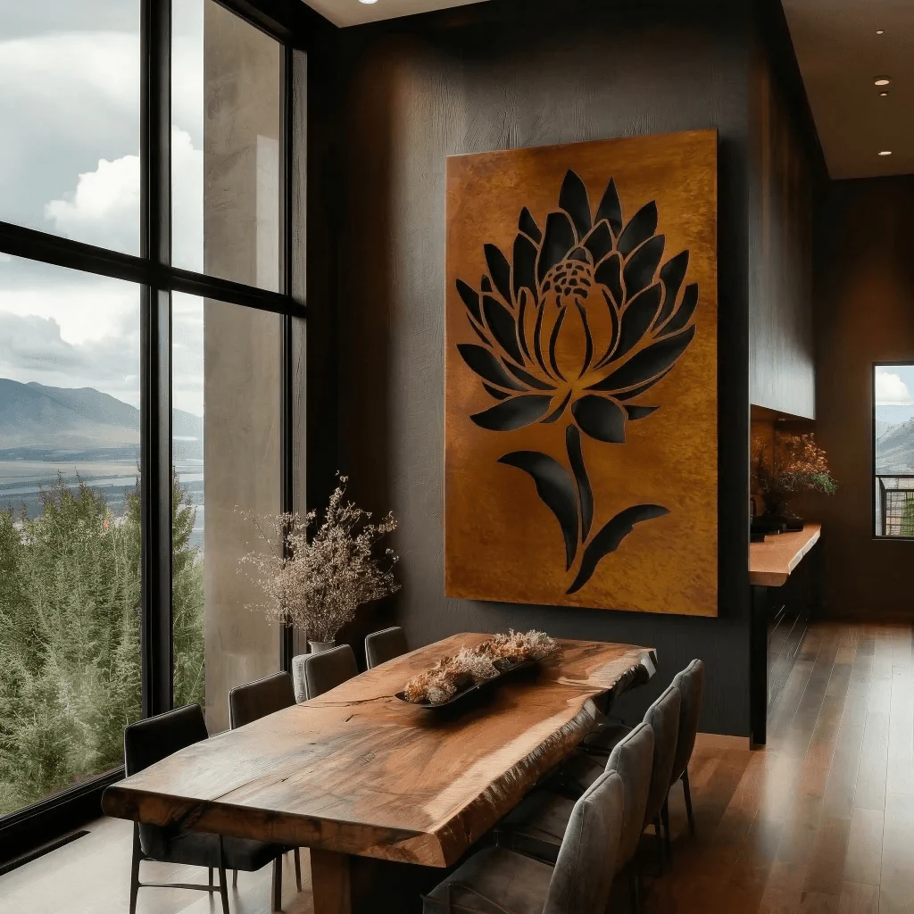 The Montana Bitterroot - Metal Wall Art - Oxide - Image 2