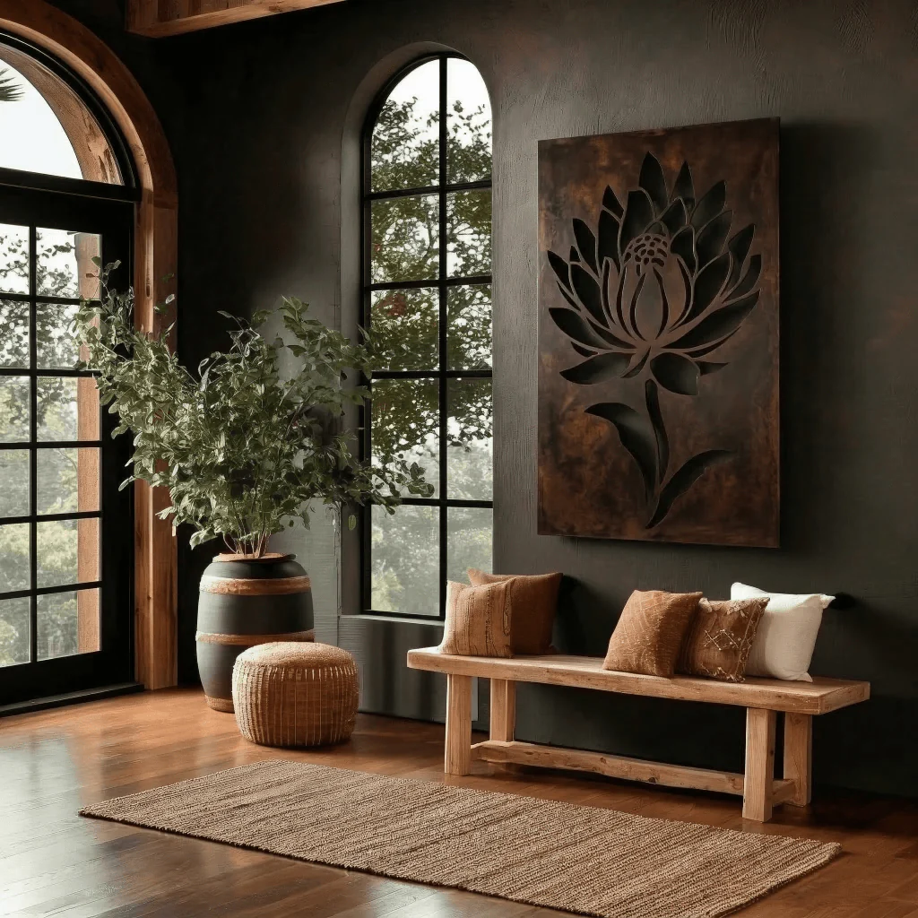 The Montana Bitterroot - Metal Wall Art - Umber