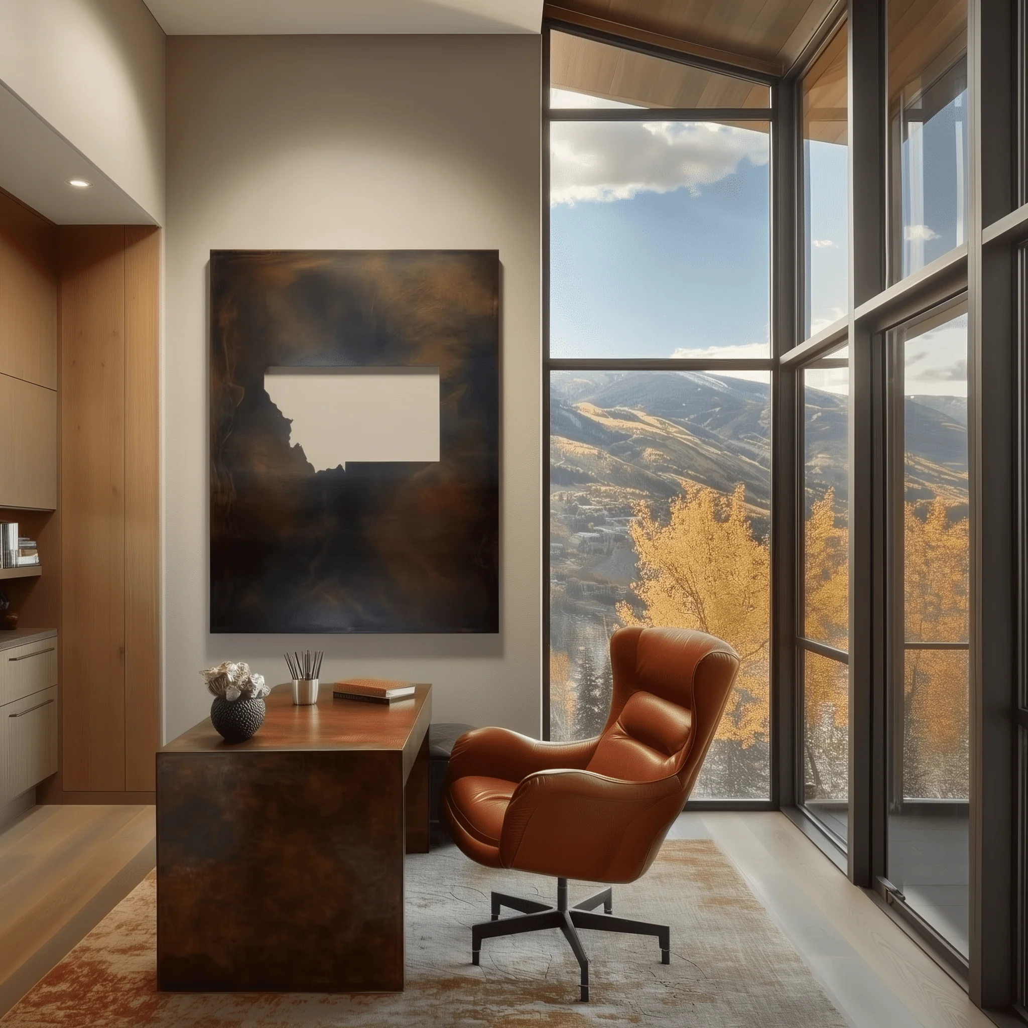 The Montana - Metal Wall Art - Umber - Image 3