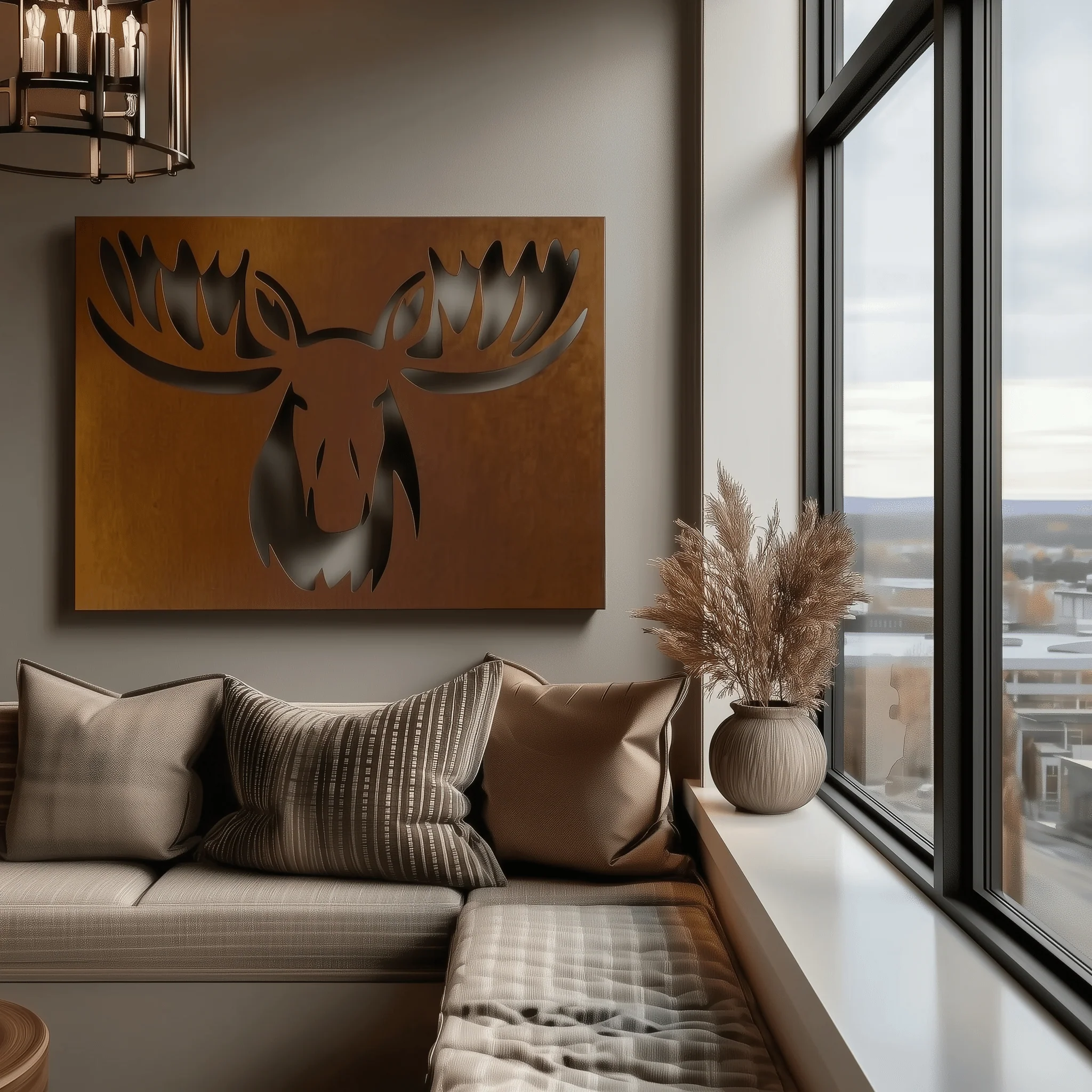 The Moose - Metal Wall Art - Oxide