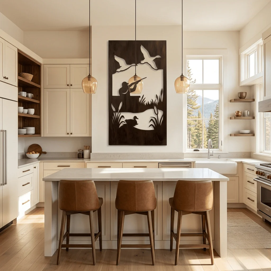 The Morning Flight - Metal Wall Art - Umber