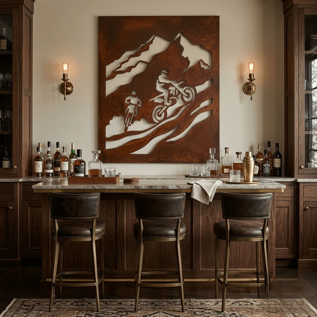 The Motocross Summit - Metal Wall Art - Oxide - Image 2
