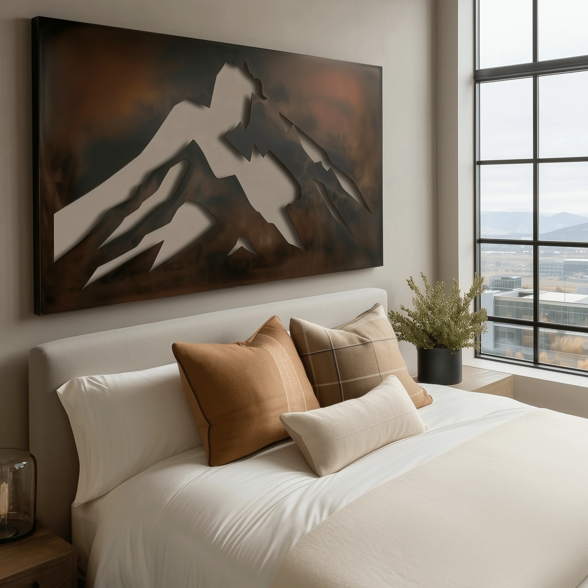 The Mount Baker - Metal Wall Art - Umber - Image 2