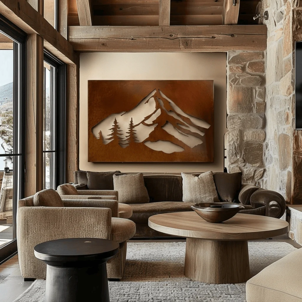 The Mount Hood - Metal Wall Art - Oxide