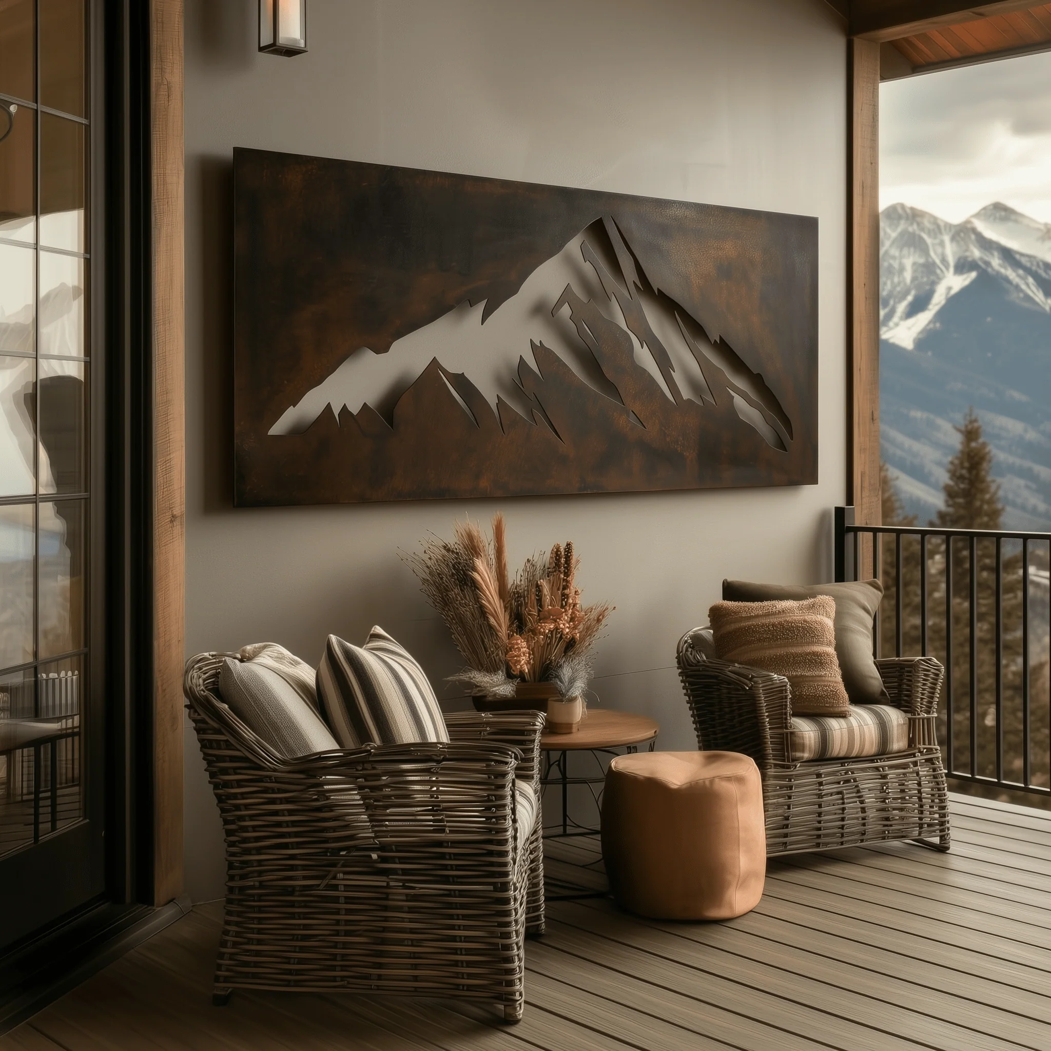 The Mount McKinley - Metal Wall Art - Umber - Image 3