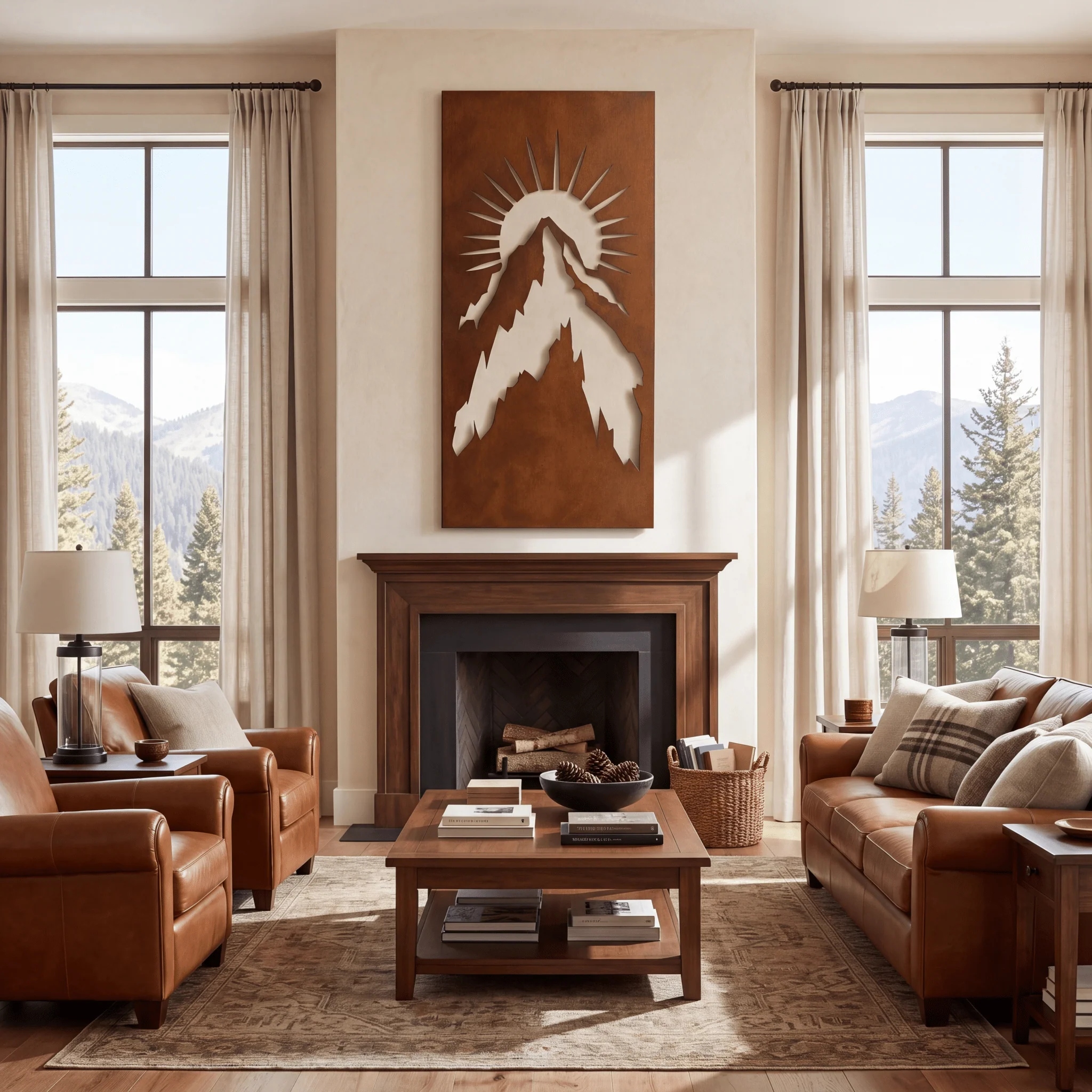 The Mount Whitney - Metal Wall Art - Oxide