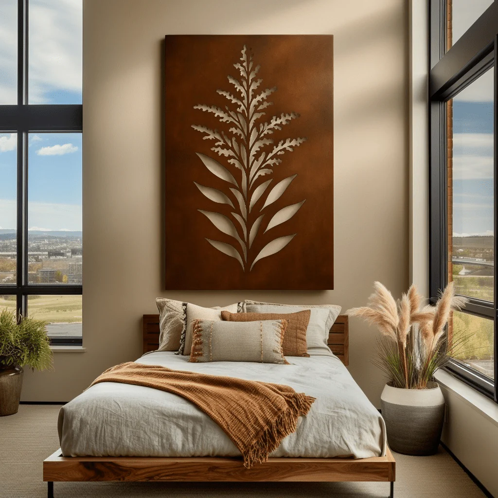 The Nebraska Goldenrod - Metal Wall Art - Oxide