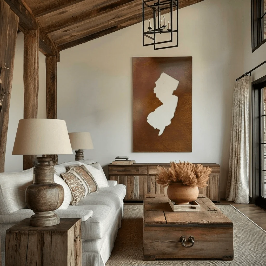 The New Jersey - Metal Wall Art - Oxide