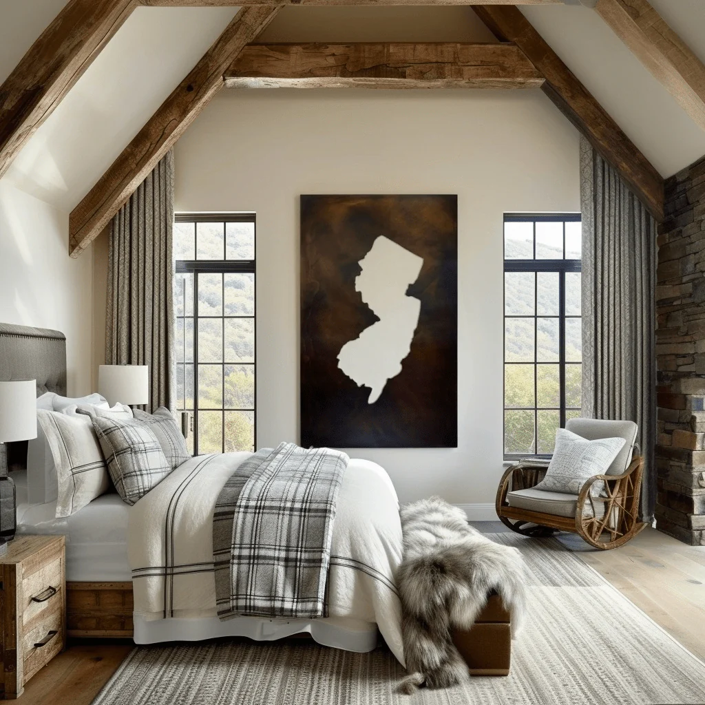 The New Jersey - Metal Wall Art - Umber