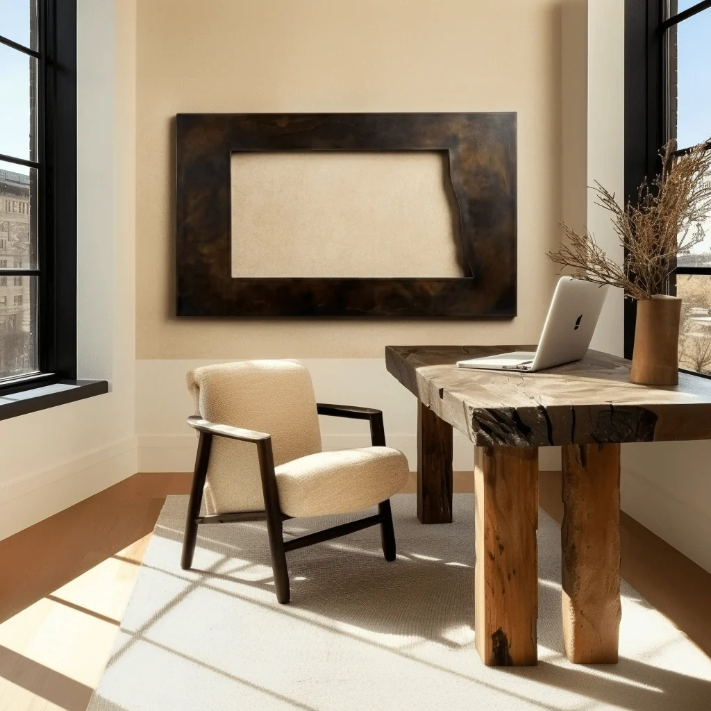 The North Dakota - Metal Wall Art - Umber