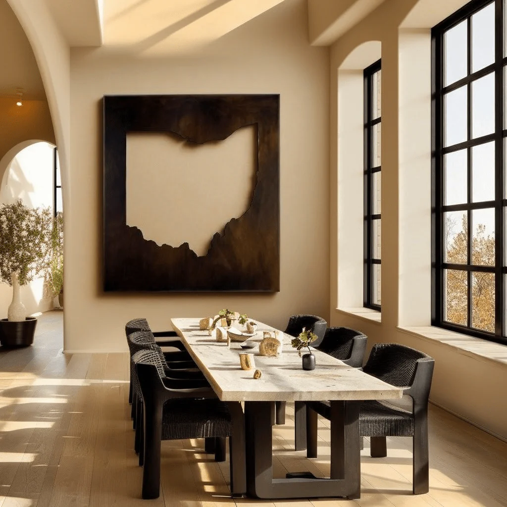 The Ohio - Metal Wall Art - Umber