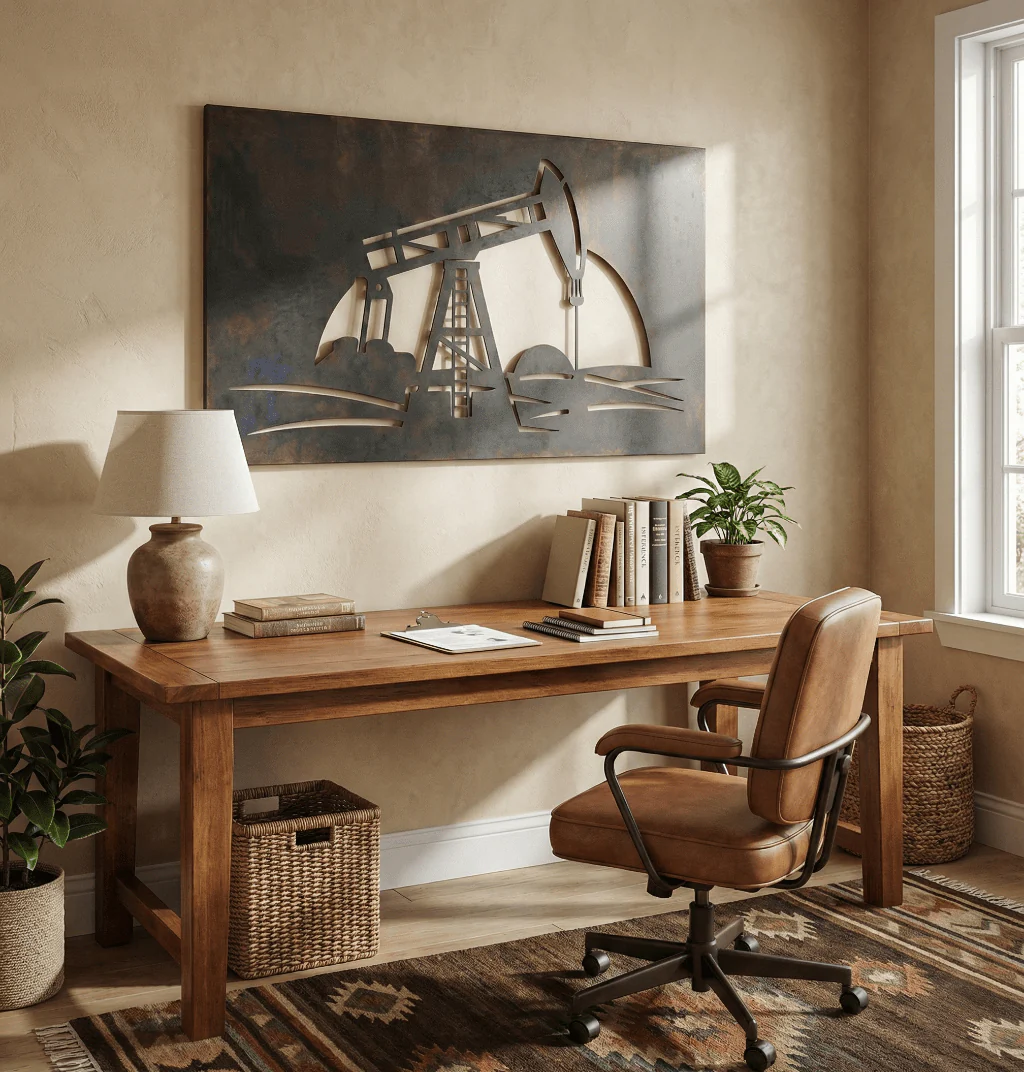 The Oil Well - Metal Wall Art - Forge - Image 3
