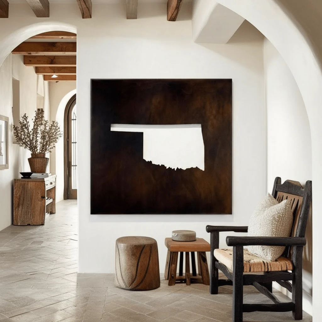 The Oklahoma - Metal Wall Art - Umber - Image 5