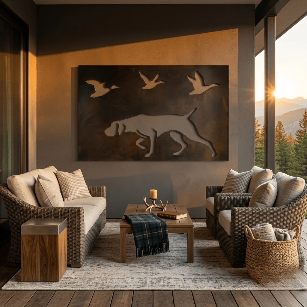 The On Point - Metal Wall Art - Umber