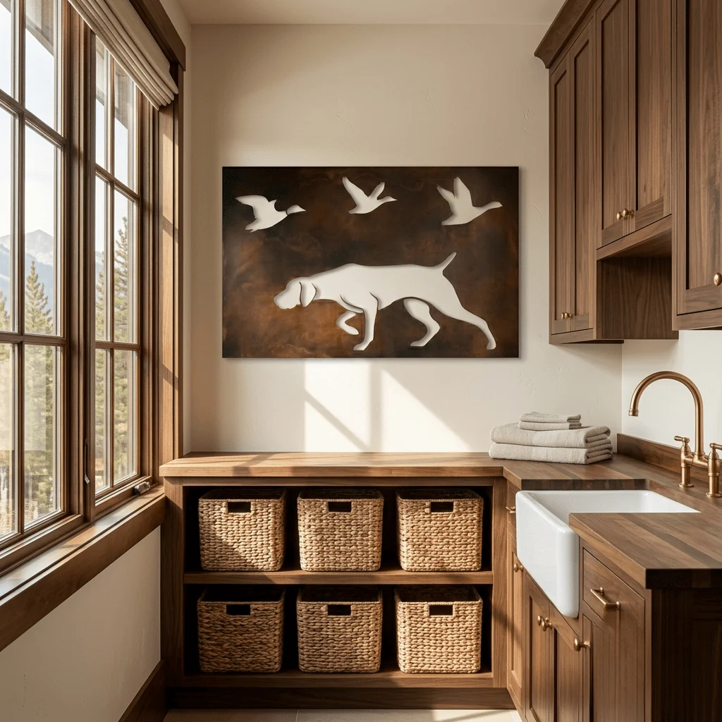 The On Point - Metal Wall Art - Umber - Image 2