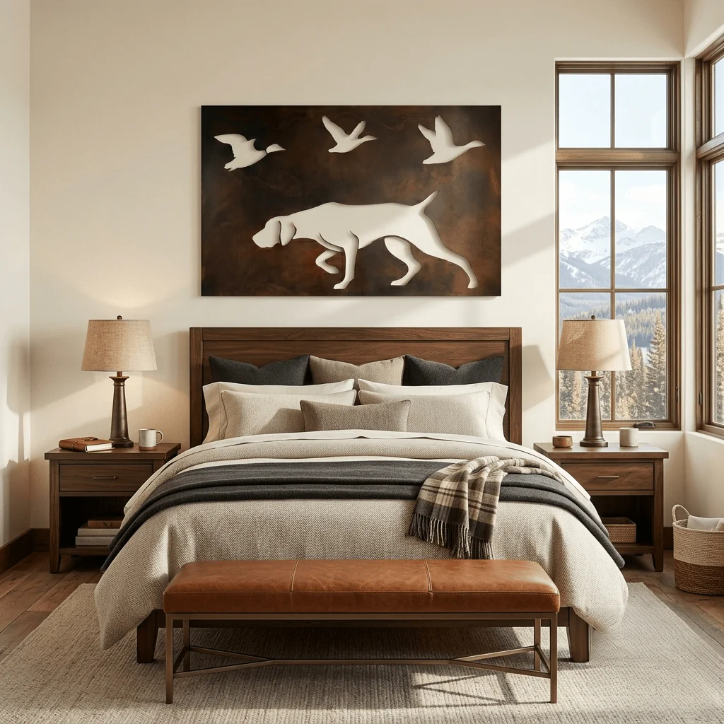 The On Point - Metal Wall Art - Umber - Image 3