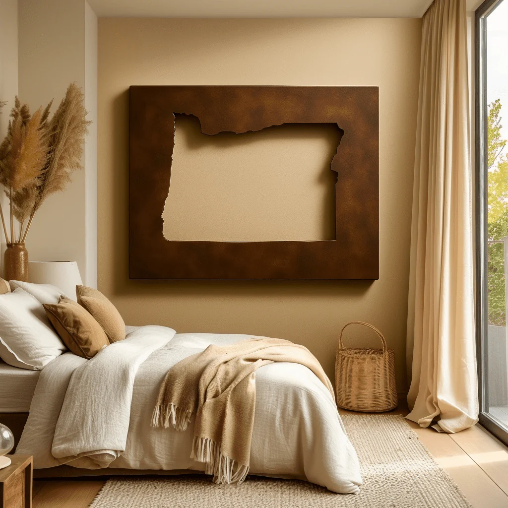 The Oregon - Metal Wall Art - Umber