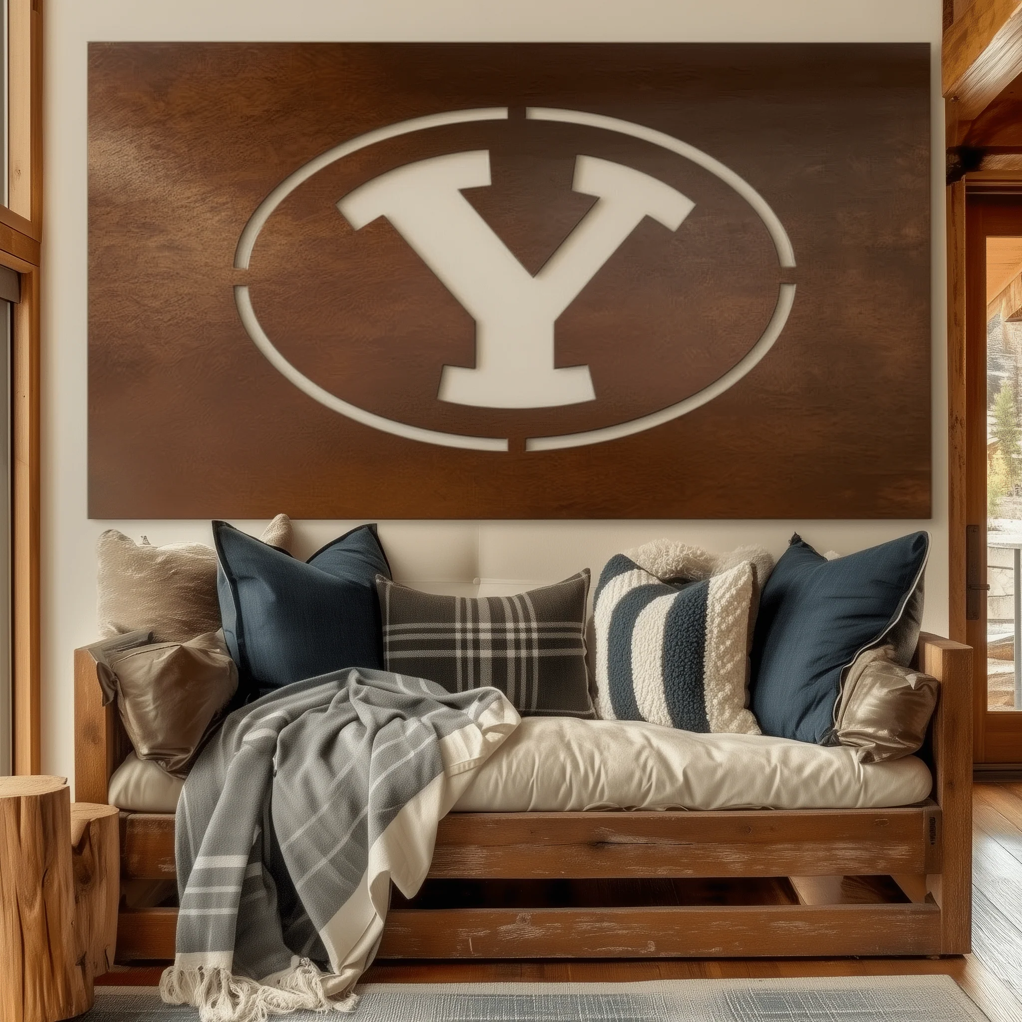 The Oval Y - Metal Wall Art - Landscape Forge - Oxide