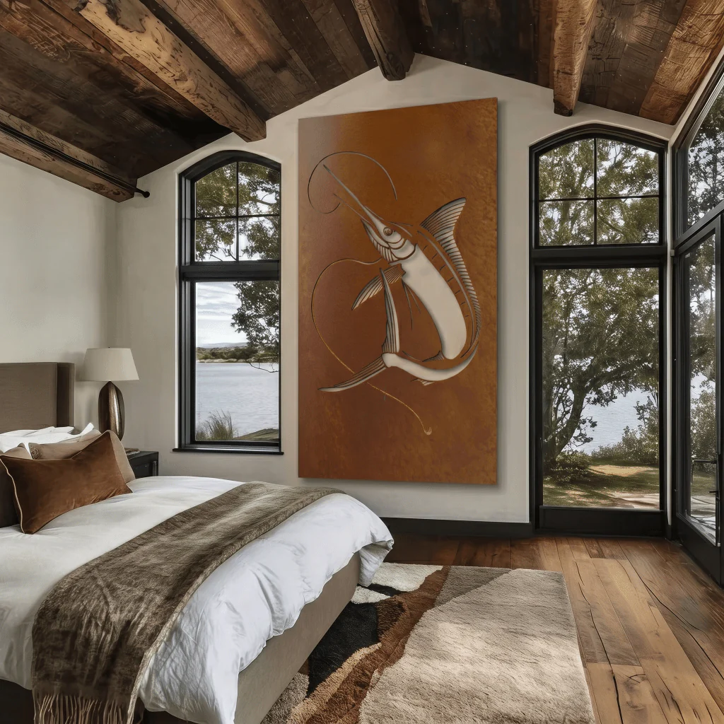 The Sailfish - Metal Wall Art - Oxide