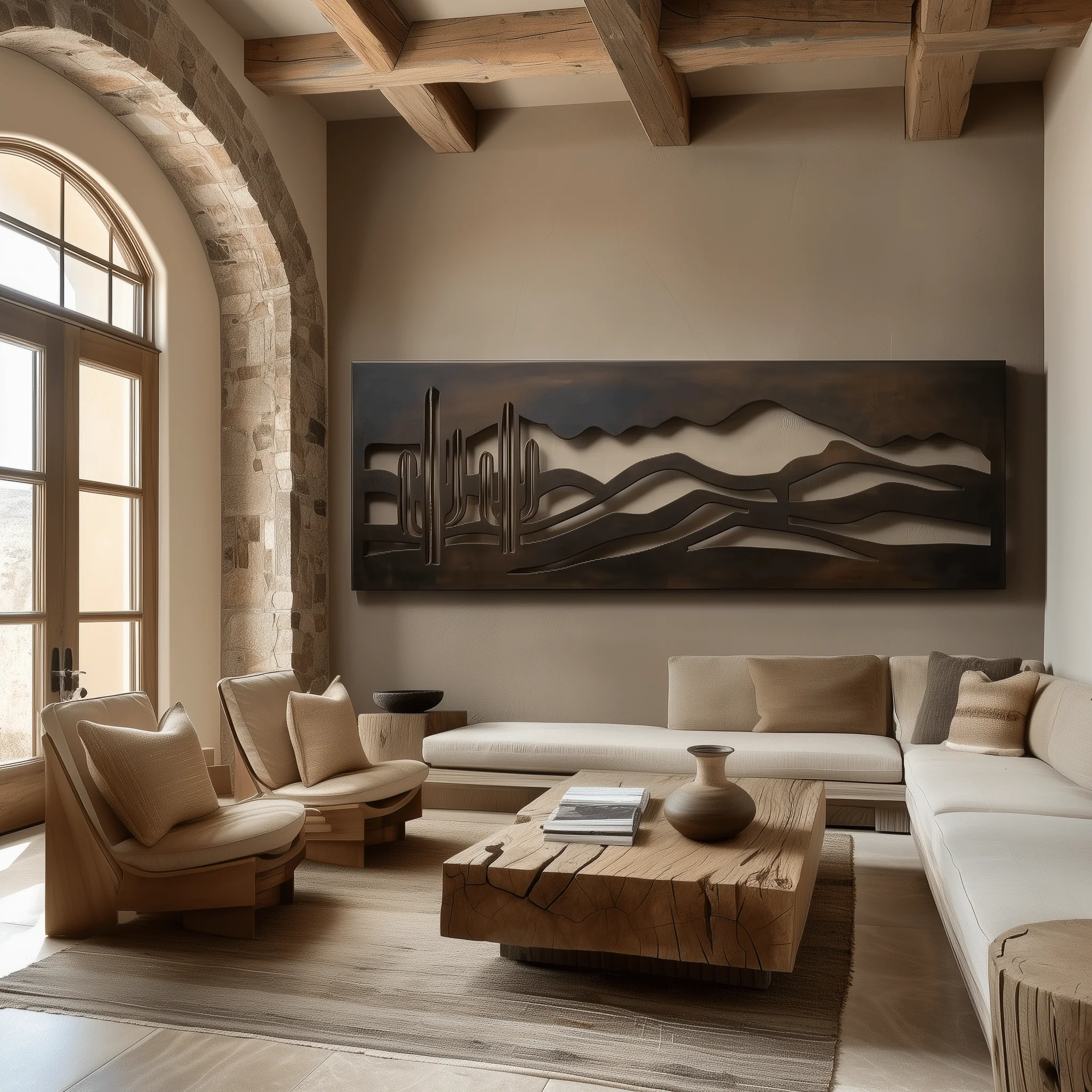 The Sonora Pass - Metal Wall Art - Umber - Image 2