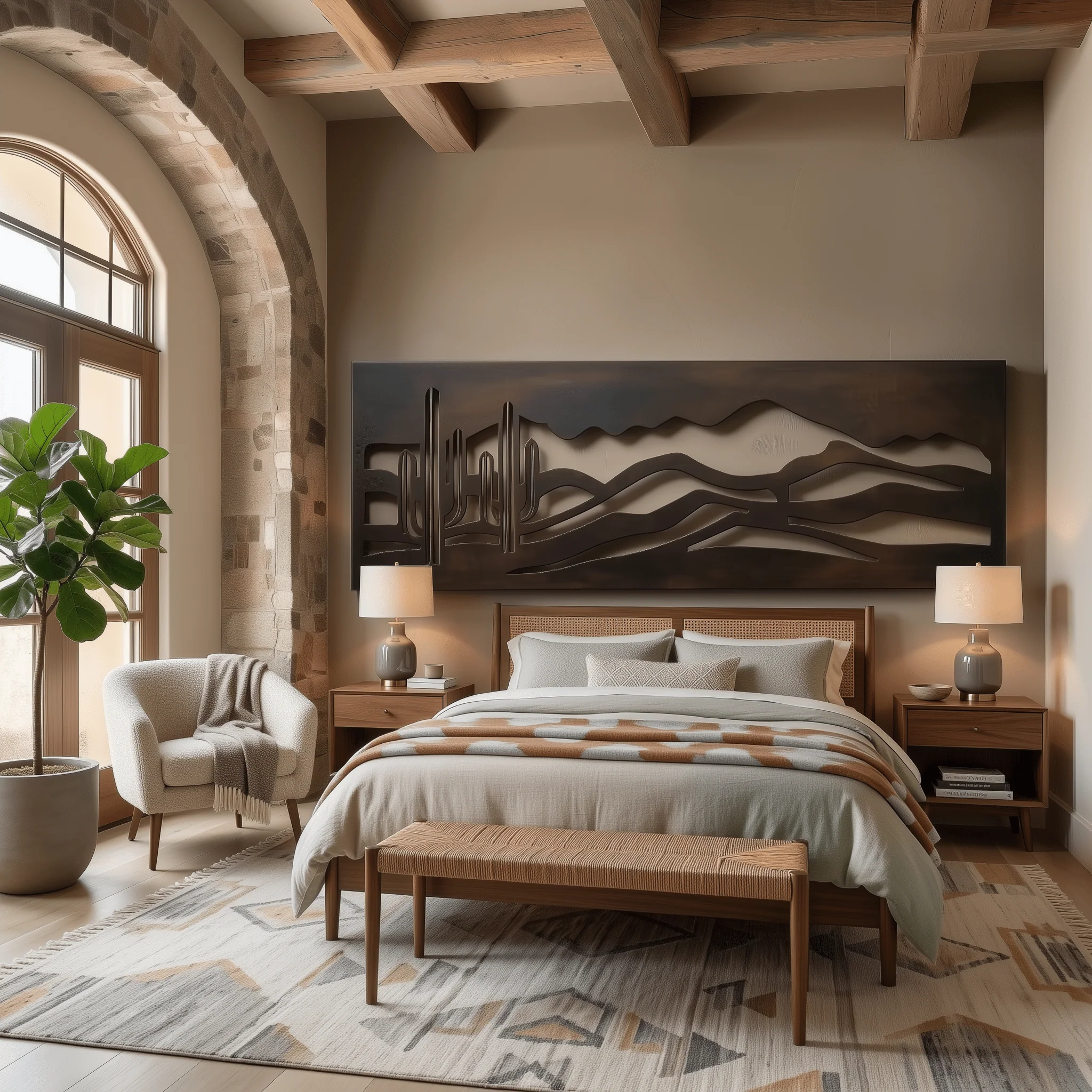 The Sonora Pass - Metal Wall Art - Umber - Image 3
