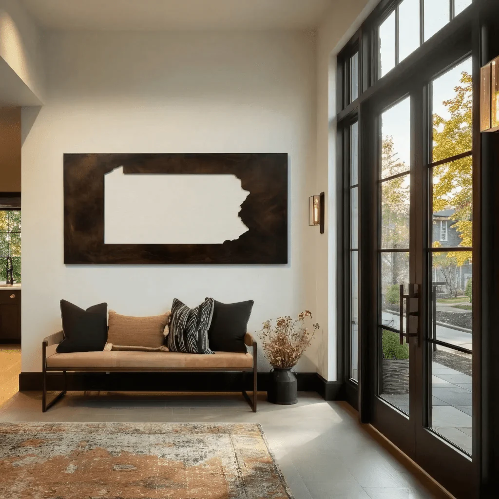 The Pennsylvania - Metal Wall Art - Umber - Image 3