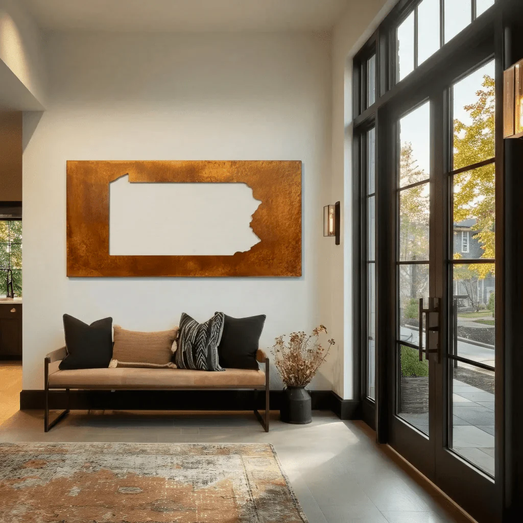 The Pennsylvania - Metal Wall Art - Oxide - Image 3