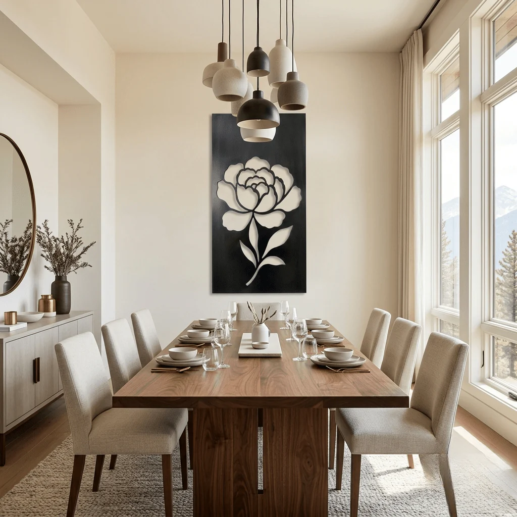 The Peony - Metal Wall Art - Forge - Image 2