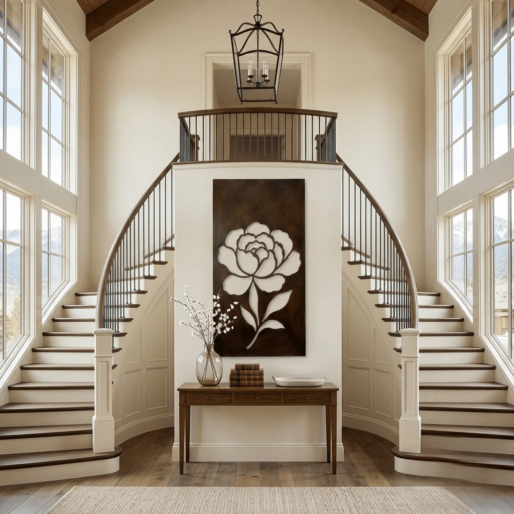 The Peony - Metal Wall Art - Umber - Image 3