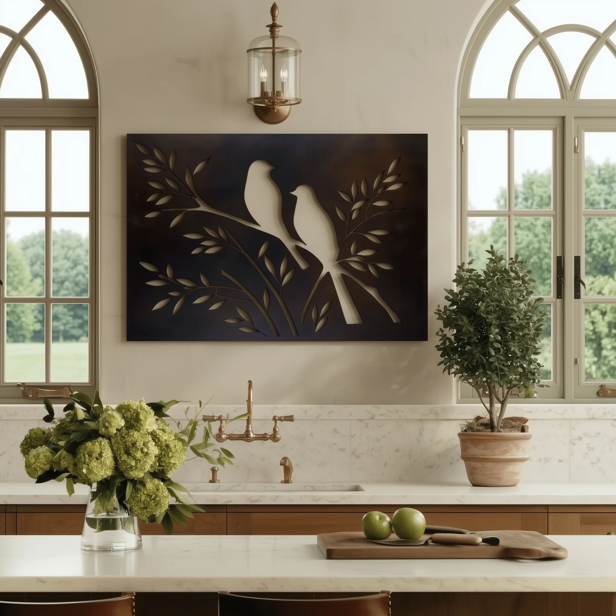 The Perch - Metal Wall Art - Umber - Image 3