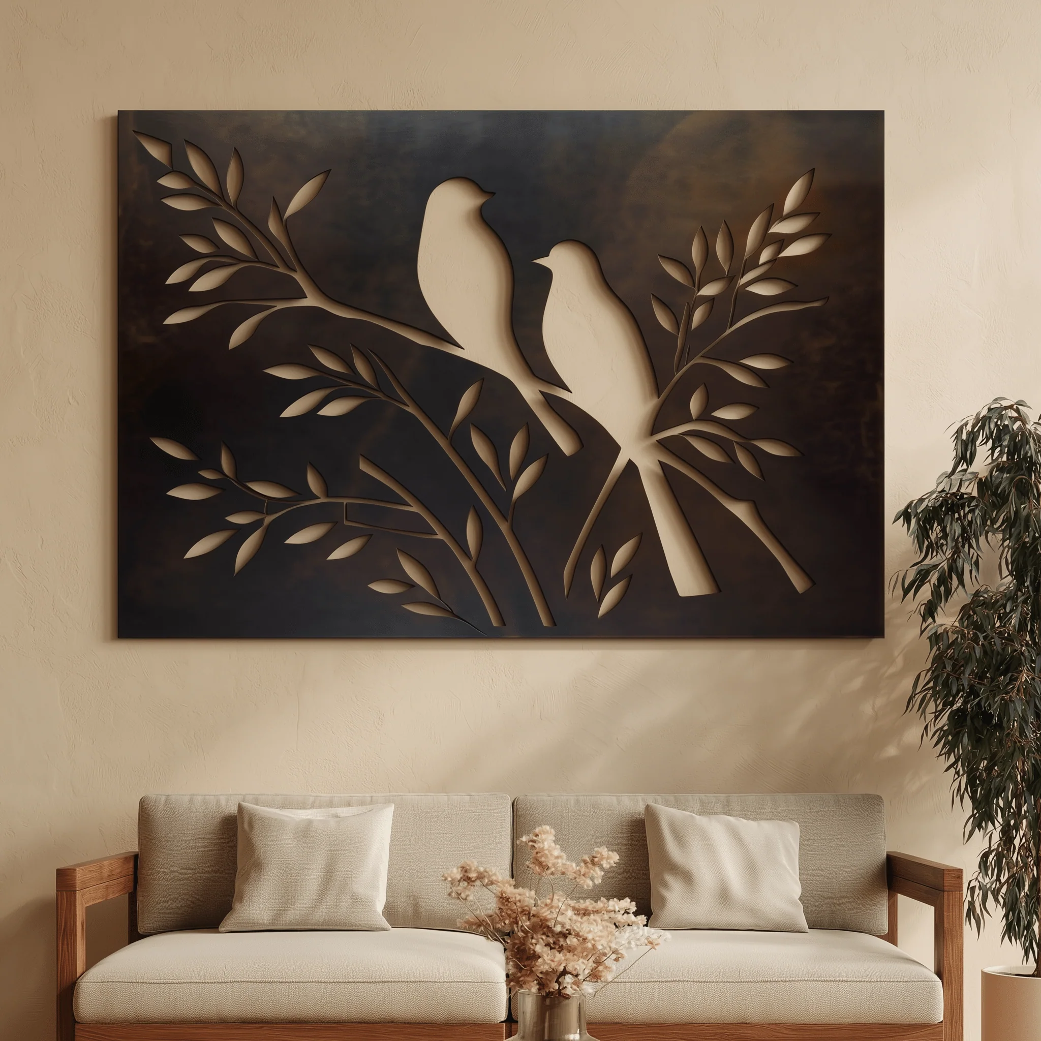 The Perch - Metal Wall Art - Umber - Image 4