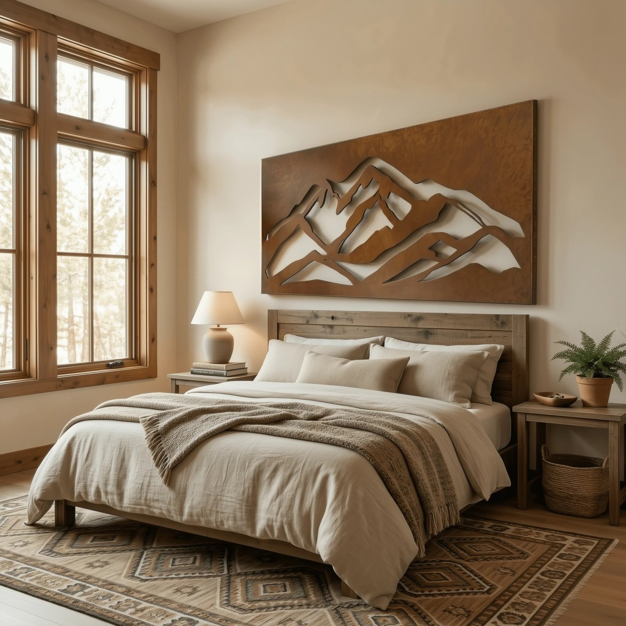 The Pike's Peak - Metal Wall Art - Oxide