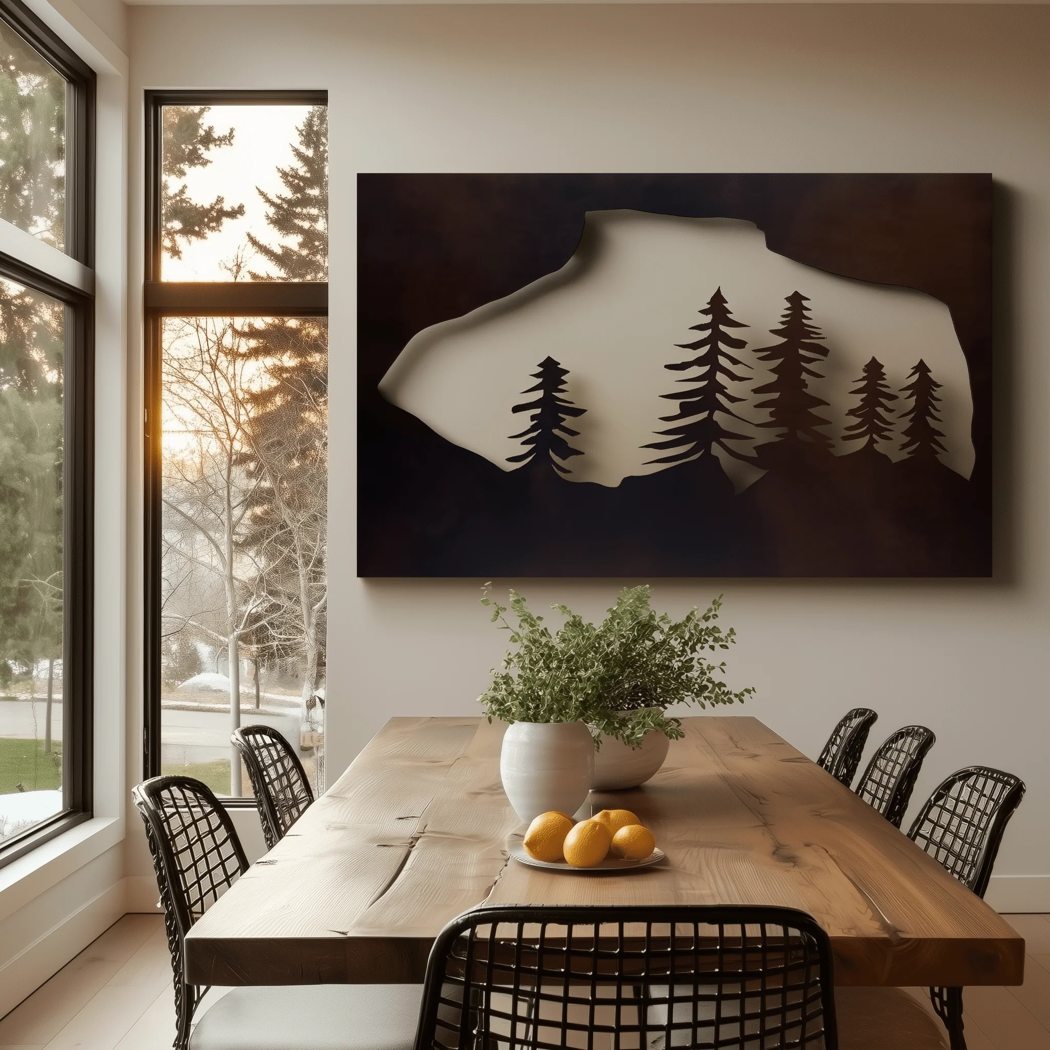 The Pilot Mountain - Metal Wall Art - Umber - Image 2