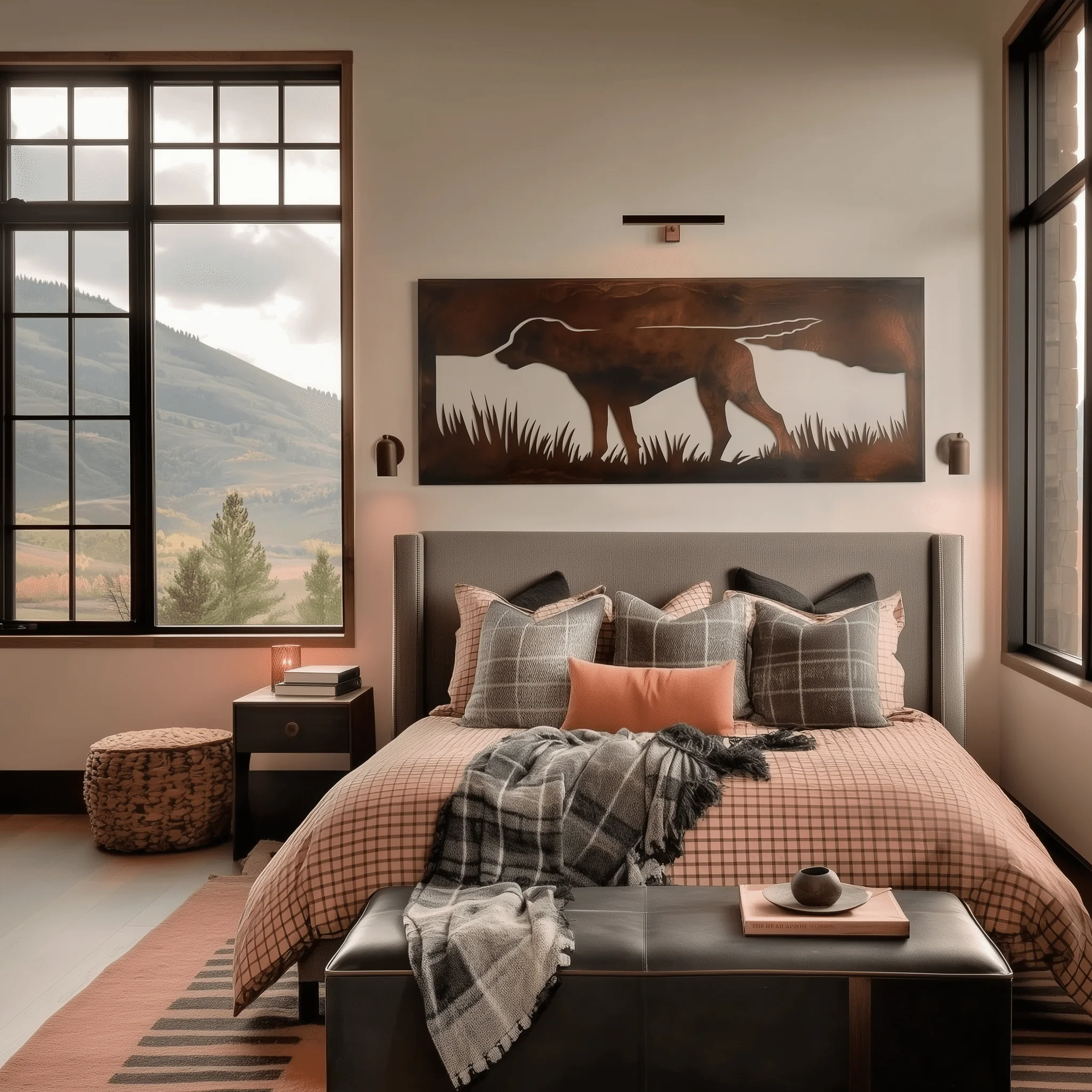 The Pointer - Metal Wall Art - Umber - Image 3