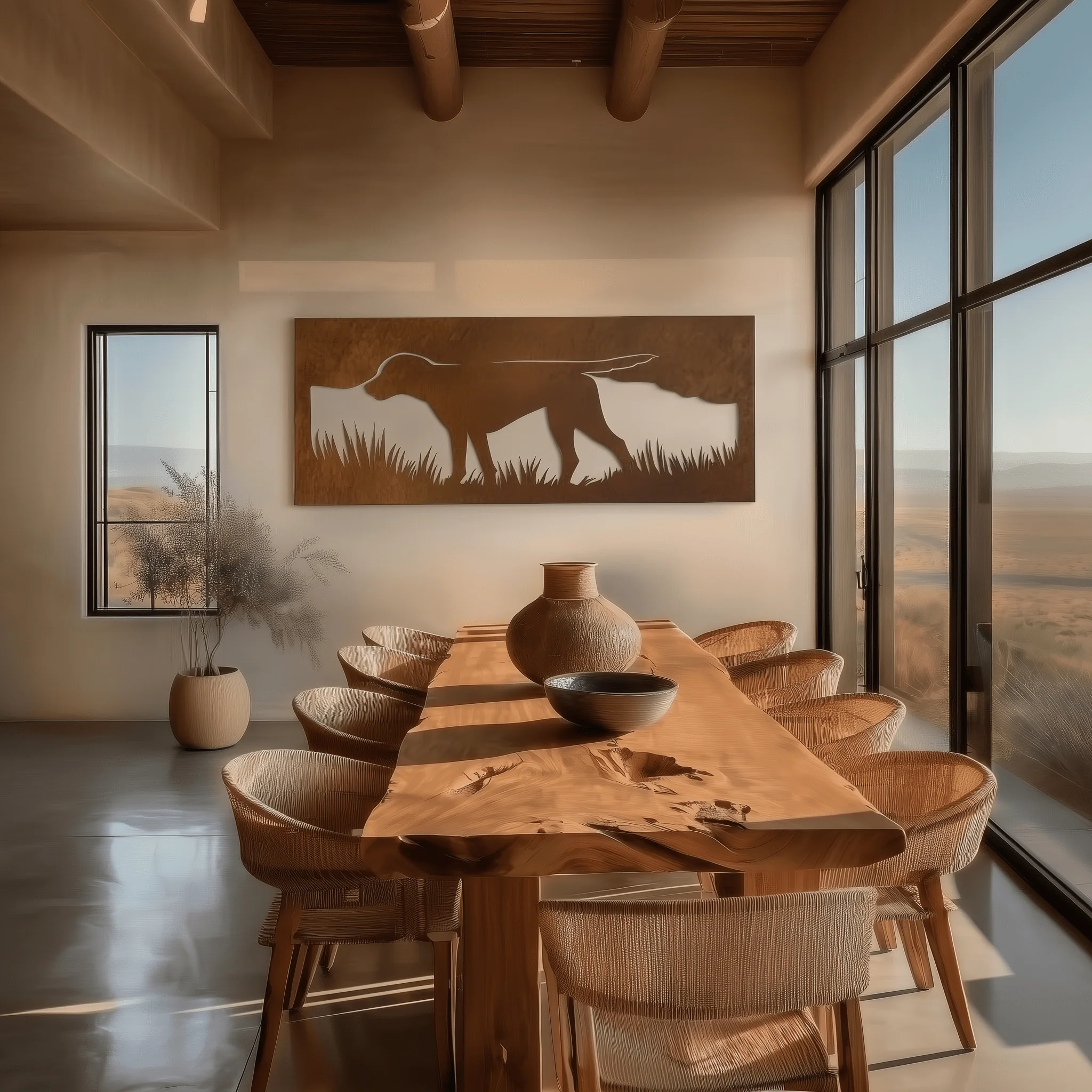 The Pointer - Metal Wall Art - Oxide
