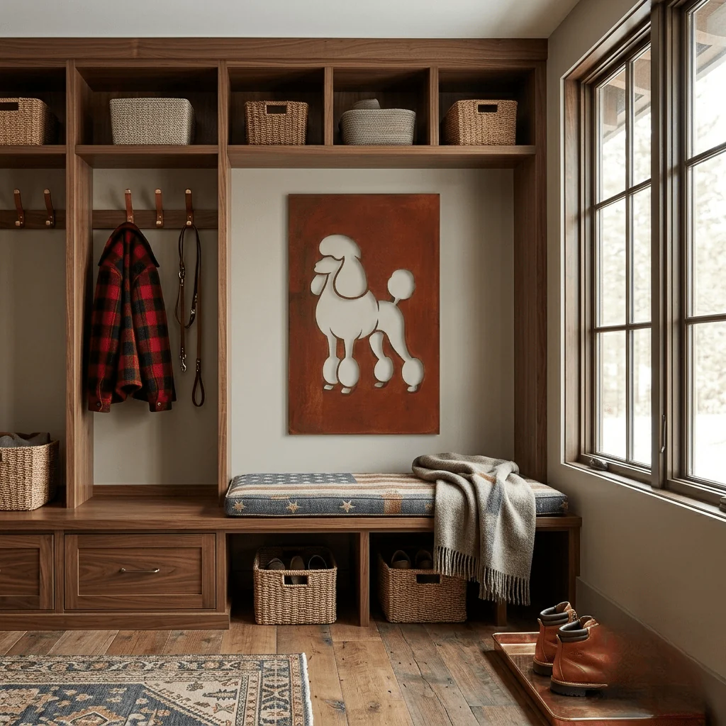 The Poodle - Metal Wall Art - Oxide - Image 3