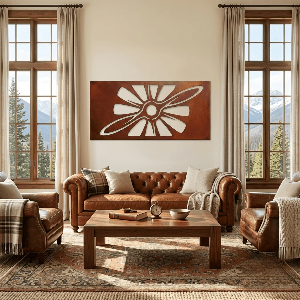 The Propeller Form - Metal Wall Art - Oxide - Image 2