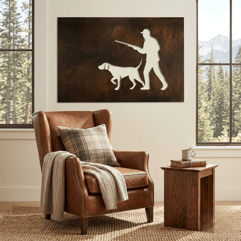 The Quiet Pursuit - Metal Wall Art - Umber - Image 2