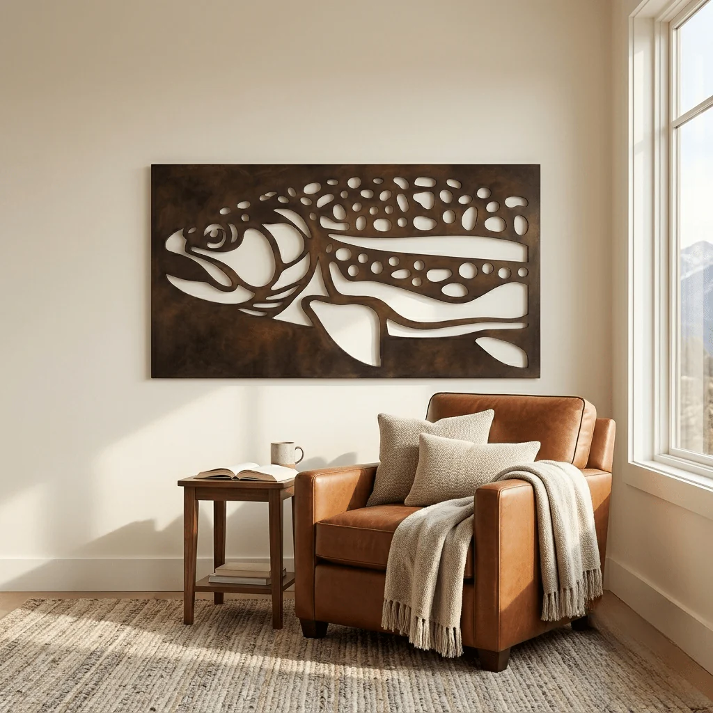 The Rainbow - Metal Wall Art - Umber - Image 3