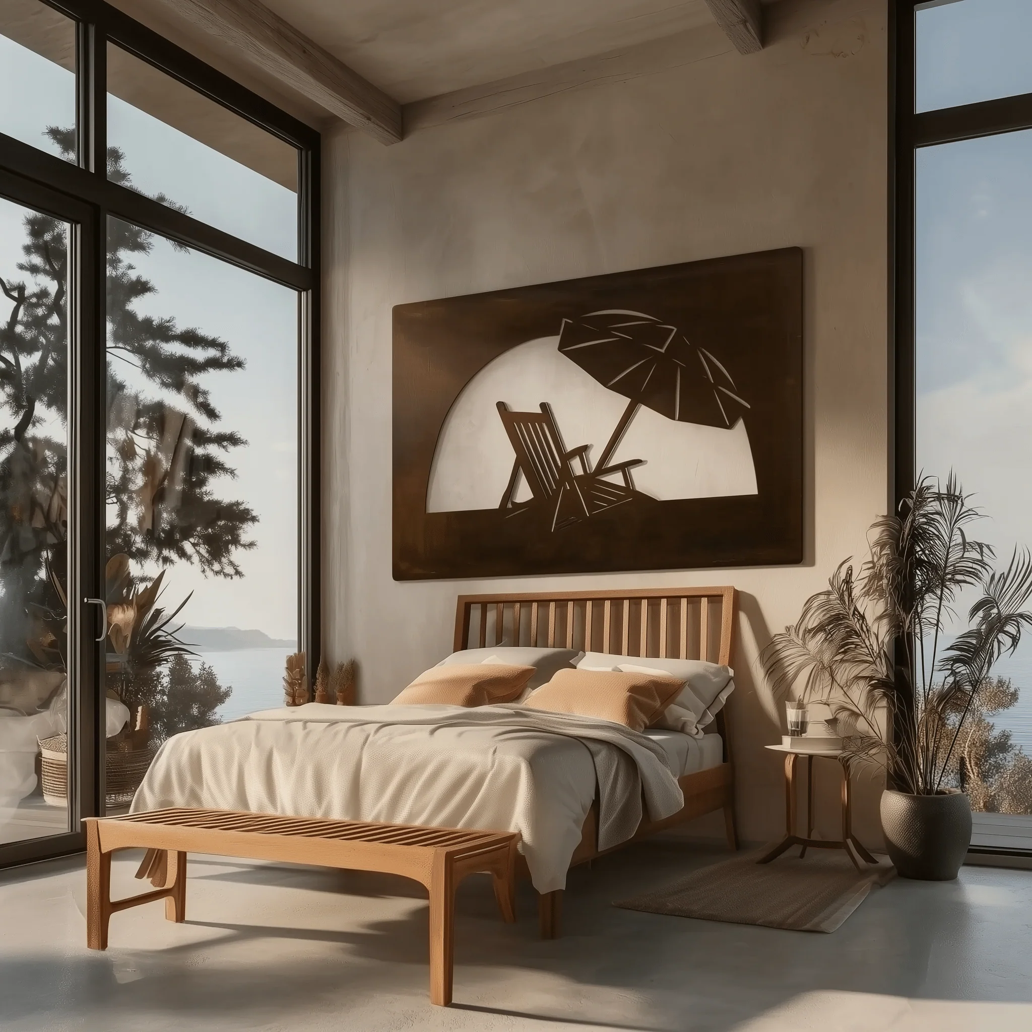 The Retreat - Metal Wall Art - Umber - Image 3