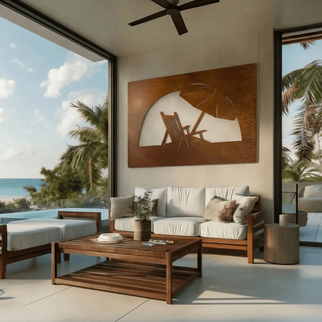 The Retreat - Metal Wall Art - Oxide