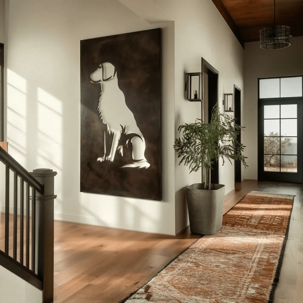 The Retriever - Metal Wall Art - Umber - Image 4