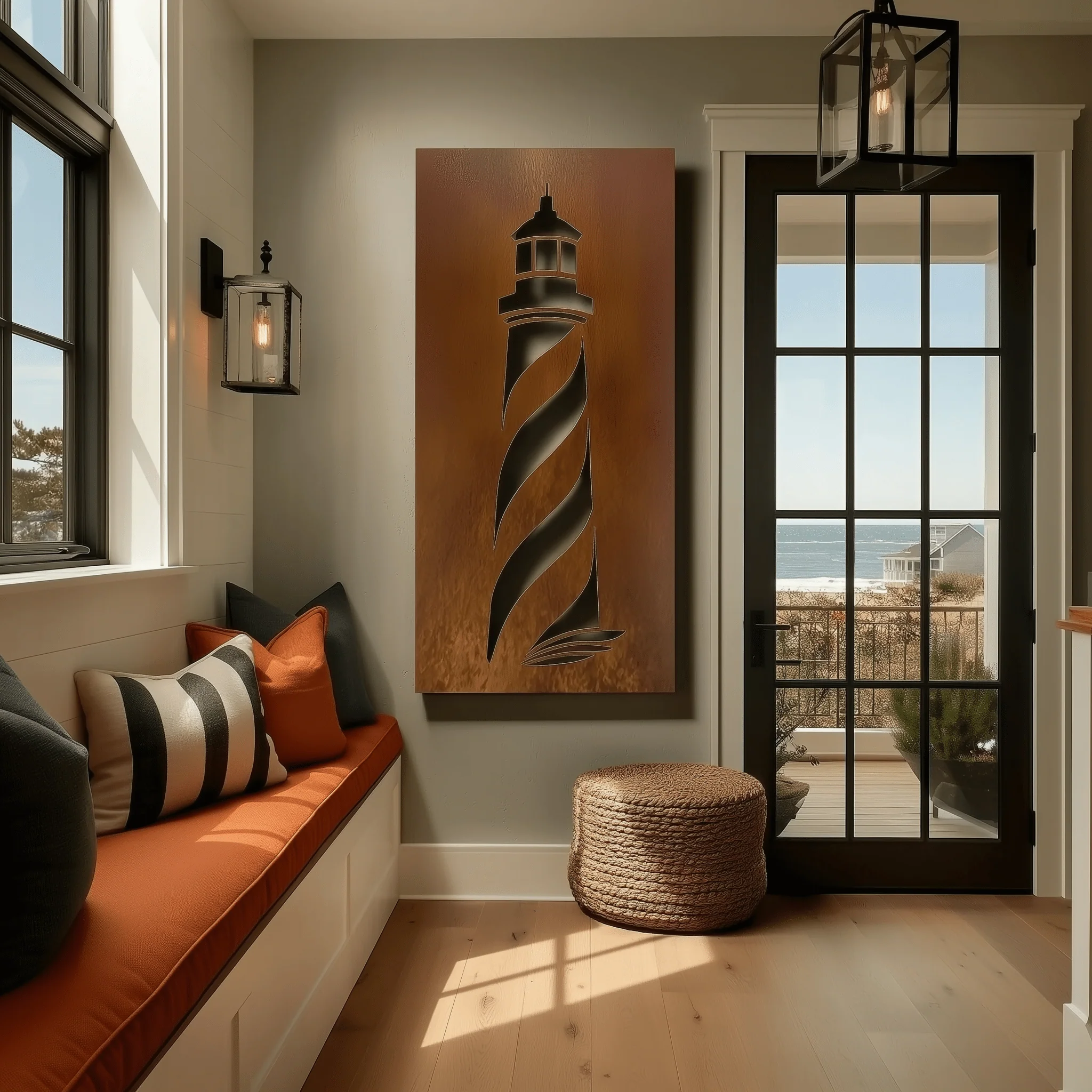 The Rhode Island Lighthouse - Metal Wall Art - Oxide - Image 3