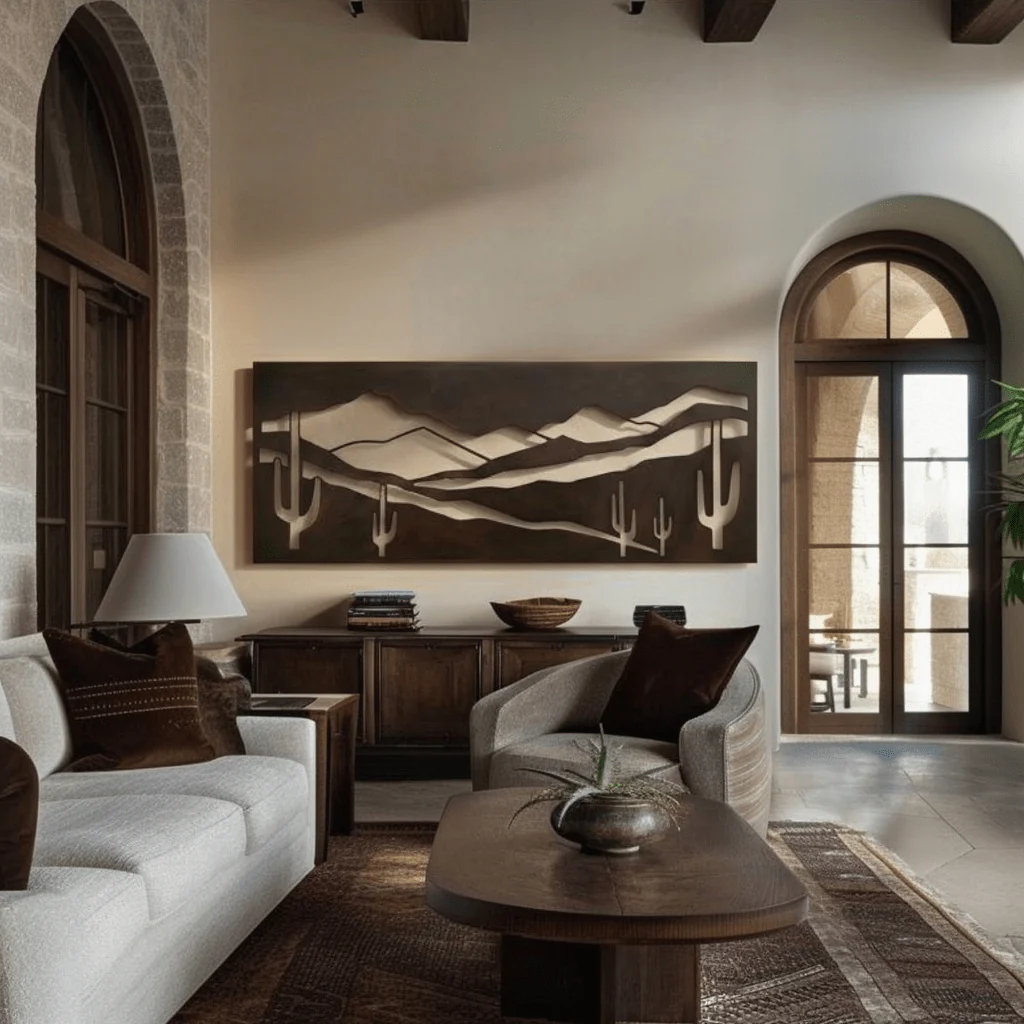 The Rincon Mountains - Metal Wall Art - Umber - Image 3