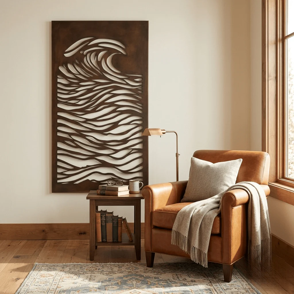 The Rip Curl - Metal Wall Art - Umber