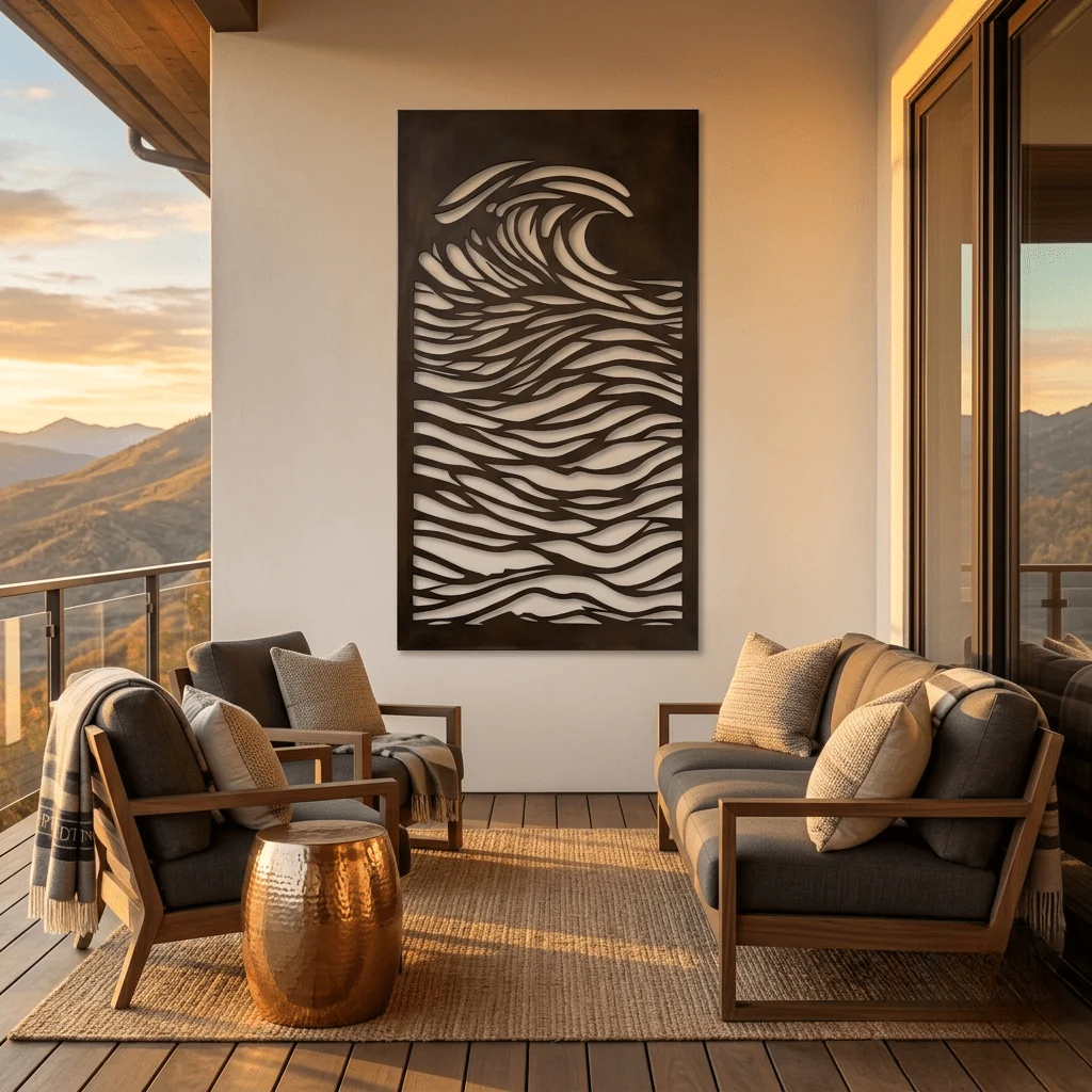 The Rip Curl - Metal Wall Art - Umber - Image 2