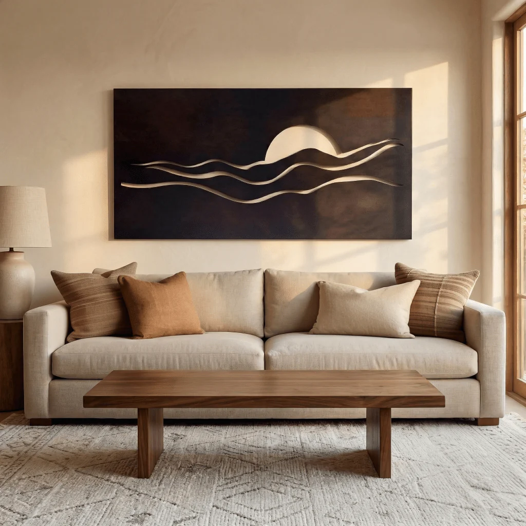 The Rise - Metal Wall Art - Umber - Image 2