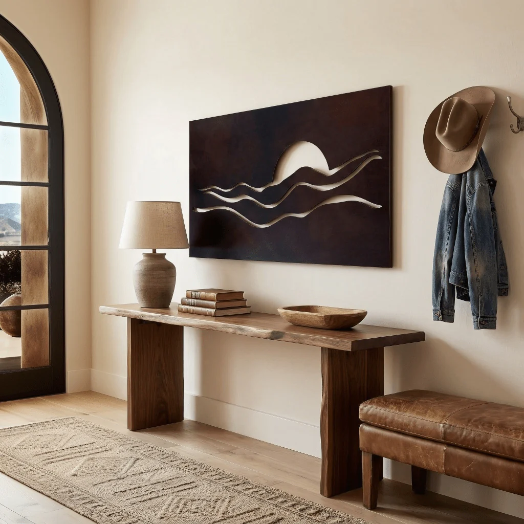 The Rise - Metal Wall Art - Umber - Image 3