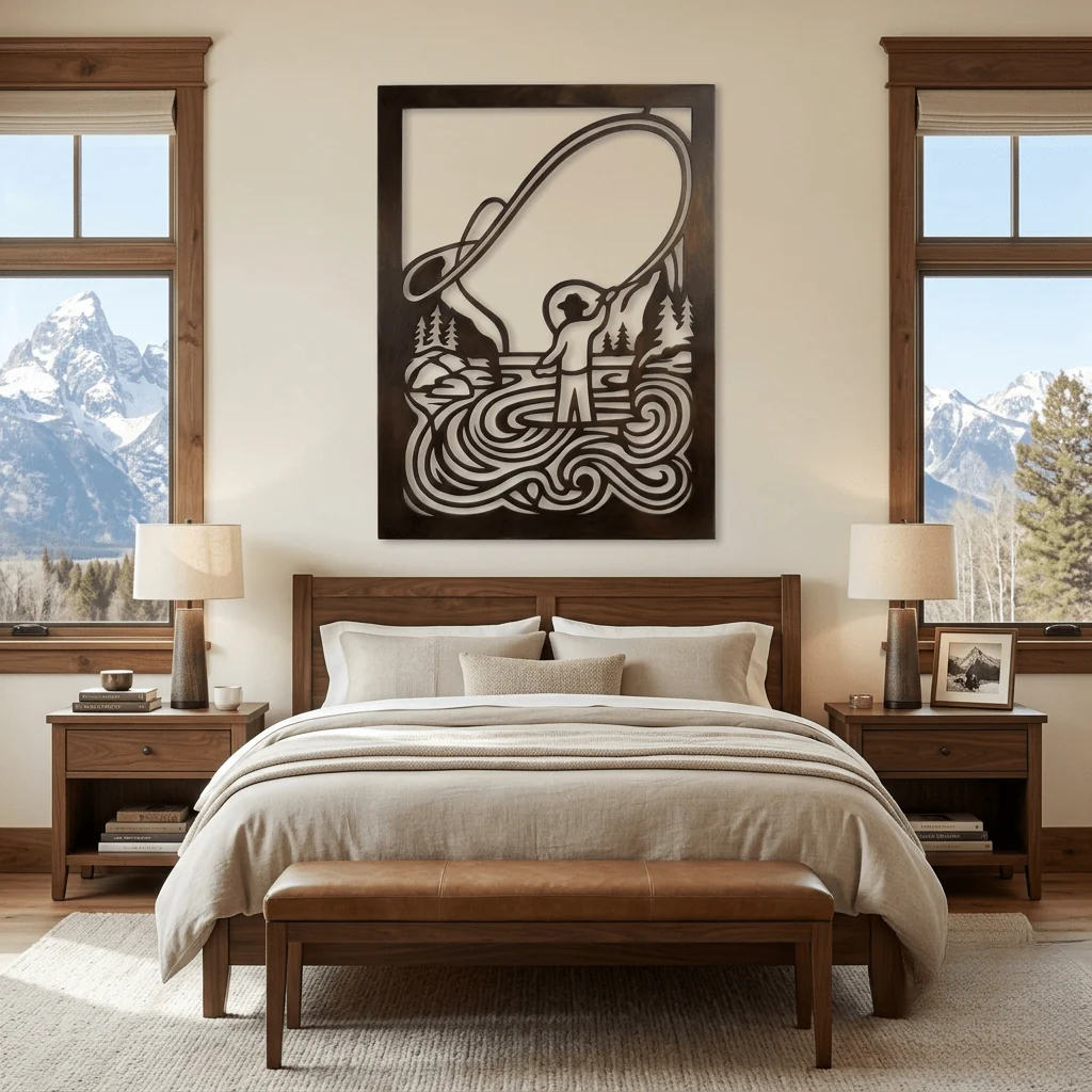 The River's Reach - Metal Wall Art - Umber - Image 3